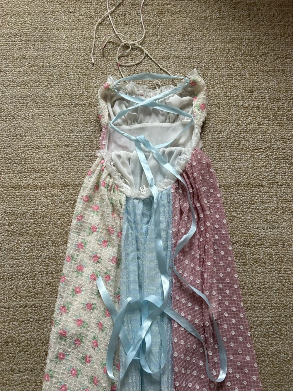 For Love & Lemons Elula Maxi Patchwork Dress - Picture 10 of 15